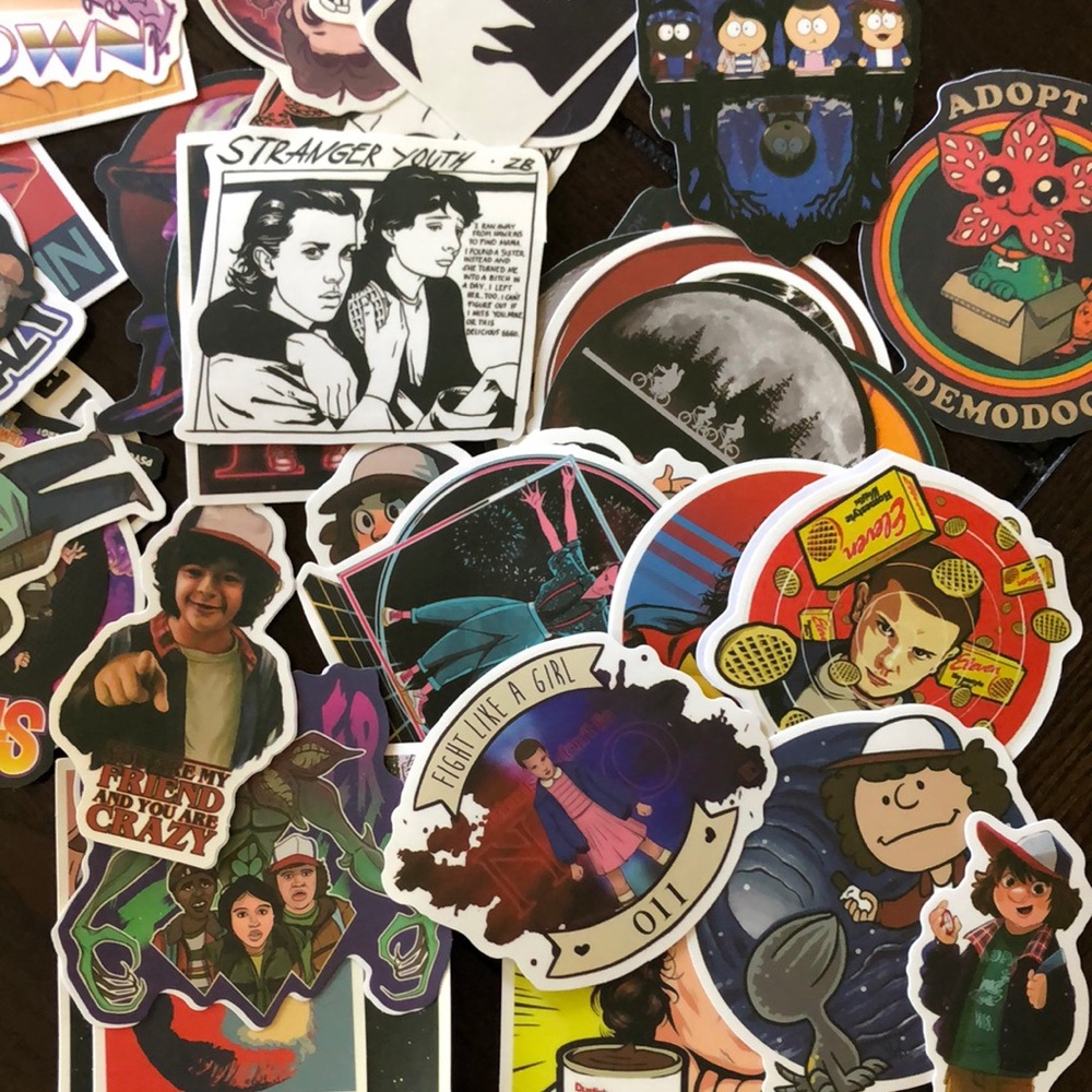 STRANGER THINGS NWT stickers set of 50